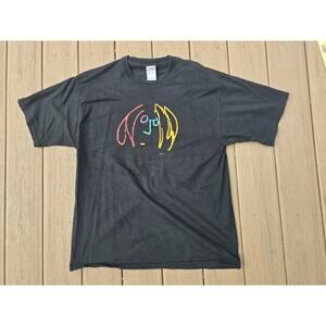 Vintage JOHN LENNON T-Shirt XLarge XL Portrait Artwork Drawings Beatles Yoko Ono
